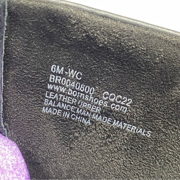 Born Shaunie Black Leather Wide Calf Riding Boot 6M - Picture 12 of 15